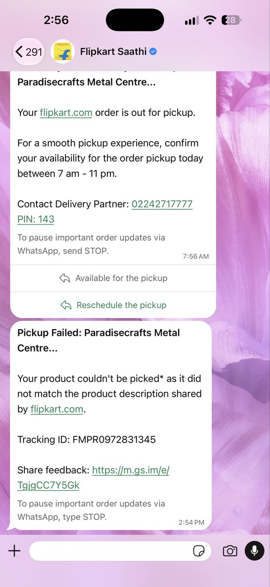 kaushal1y2's tweet photo. @flipkartsupport @Flipkart — What kind of customer experience is this?

I ordered a ParadiseCrafts Metal Centre Table, but received a completely different product.

I immediately raised a return request. Flipkart then asked me to confirm my availability for the pickup, which I did. But when the pickup was attempted, it was rejected.

Now Flipkart’s own WhatsApp message says:

“Your product couldn’t be picked as it did not match the product description shared by https://t.co/rdq5QTZ8BB.”

So Flipkart acknowledges that the product doesn’t match the listing, yet I’m still stuck with the wrong product.

Please arrange the pickup and process my refund immediately.

This has been a terrible experience. After this, I’ll seriously reconsider buying from Flipkart again.

#Flipkart #FlipkartSupport #CustomerService #OnlineShopping