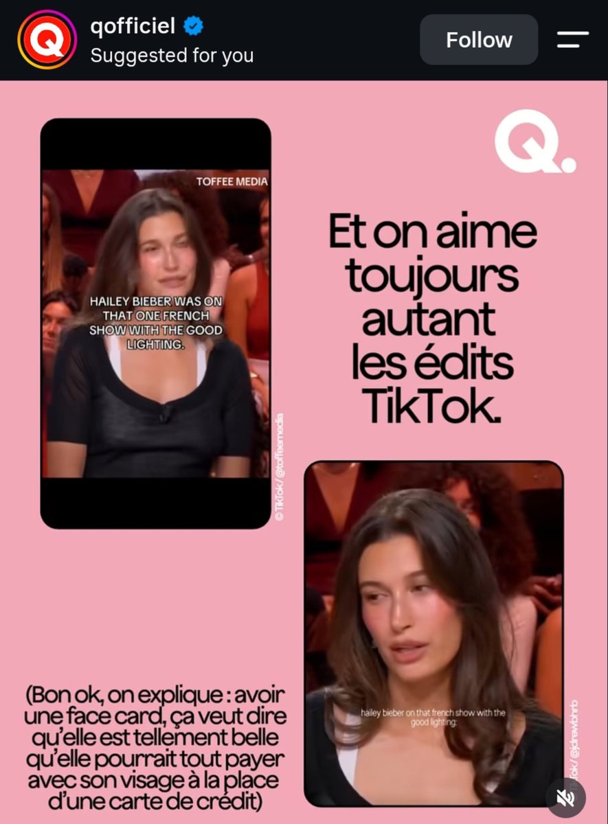 luvshelo's tweet photo. "The french show with good lighting" Thanking Hailey for making them trend with her "insane face card" under their lighting😭 https://t.co/4uT9aauU0i