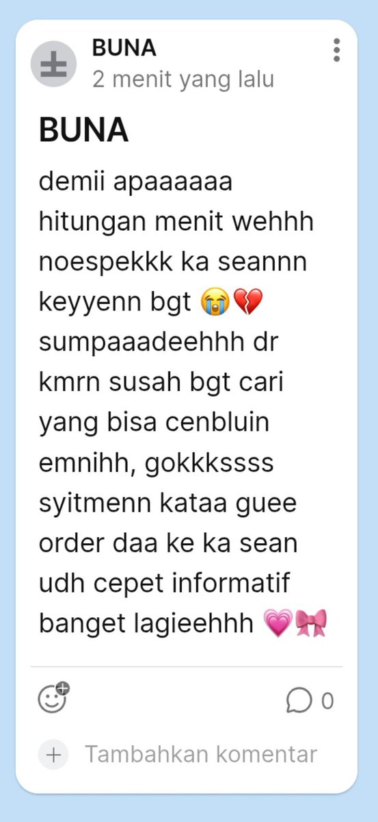 seansoang's tweet photo. 𓊆ྀི  𝒦ℯ𝒹𝒶𝒾 𝒮𝓌𝒶𝓃 𓊇ྀི
——————— • • 
testimoni jasa cenblue by @seansoang 💗🦢

07 - testi ketujukhhhh 77777 🥰🥰 https://t.co/UG6Vi0fnx2