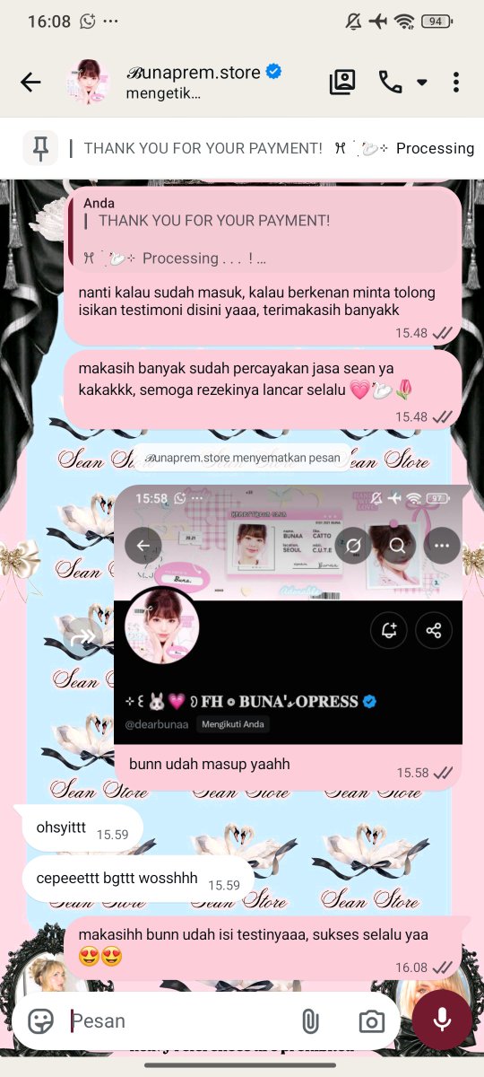 seansoang's tweet photo. 𓊆ྀི  𝒦ℯ𝒹𝒶𝒾 𝒮𝓌𝒶𝓃 𓊇ྀི
——————— • • 
testimoni jasa cenblue by @seansoang 💗🦢

07 - testi ketujukhhhh 77777 🥰🥰 https://t.co/UG6Vi0fnx2