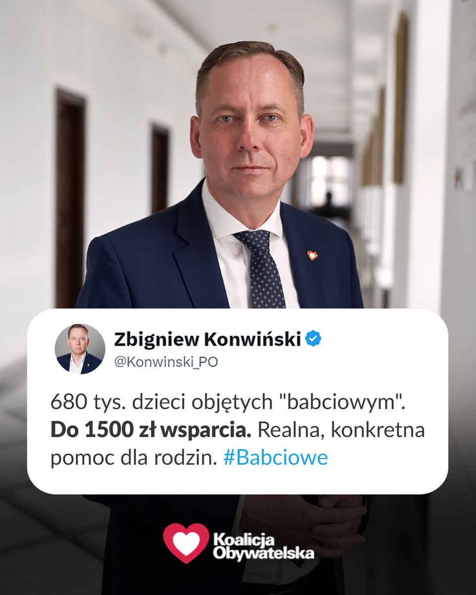 ko_klub's tweet photo. 💬 Przewodniczący Klubu Parlamentarnego #KoalicjaObywatelska @Konwinski_PO 👇

#Babciowe https://t.co/ivvLw60Bas