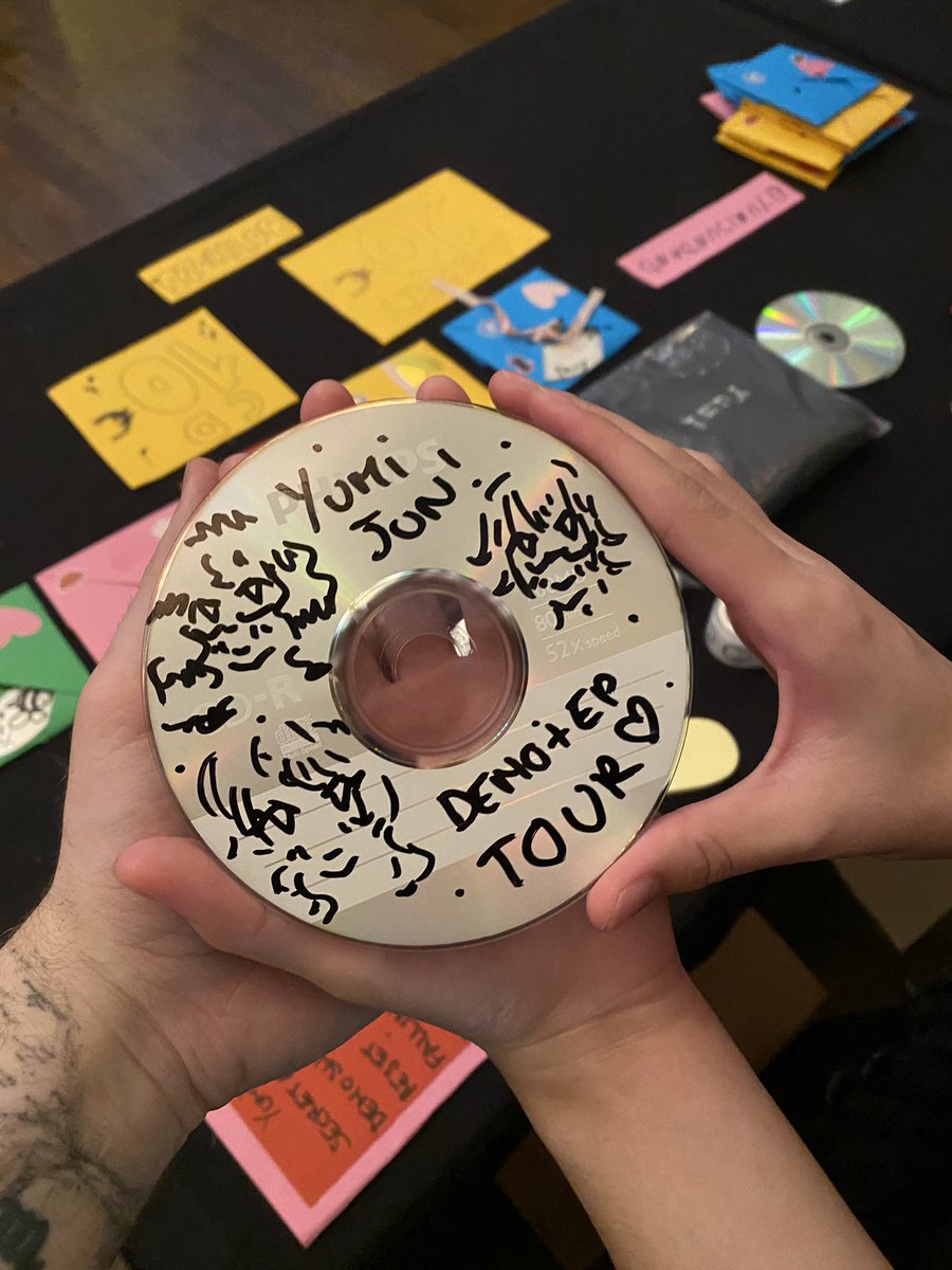 blowmyworkup's tweet photo. Tour day idk even know anymore, sold out our merch so we have to diy as much cd’s as we can https://t.co/riEvpHYaUj