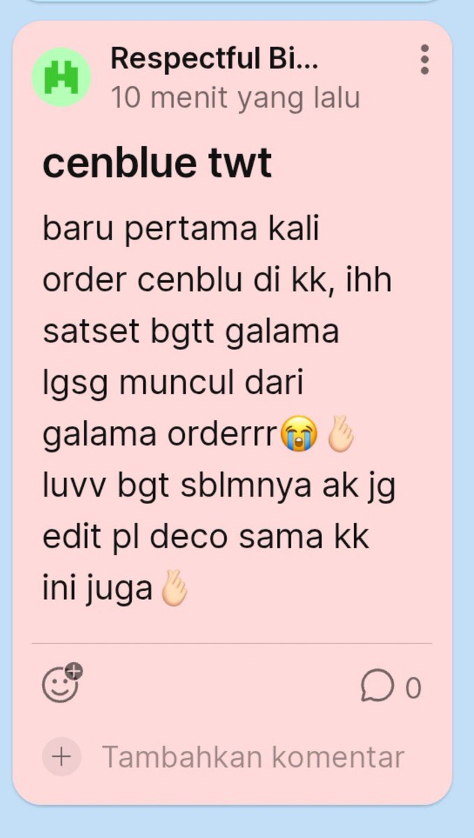 seansoang's tweet photo. 𓊆ྀི  𝒦ℯ𝒹𝒶𝒾 𝒮𝓌𝒶𝓃 𓊇ྀི
——————— • • 
testimoni jasa cenblue by @seansoang 💗🦢

08 - testi kedelapaaannng 😘😘 https://t.co/etufCri6ej