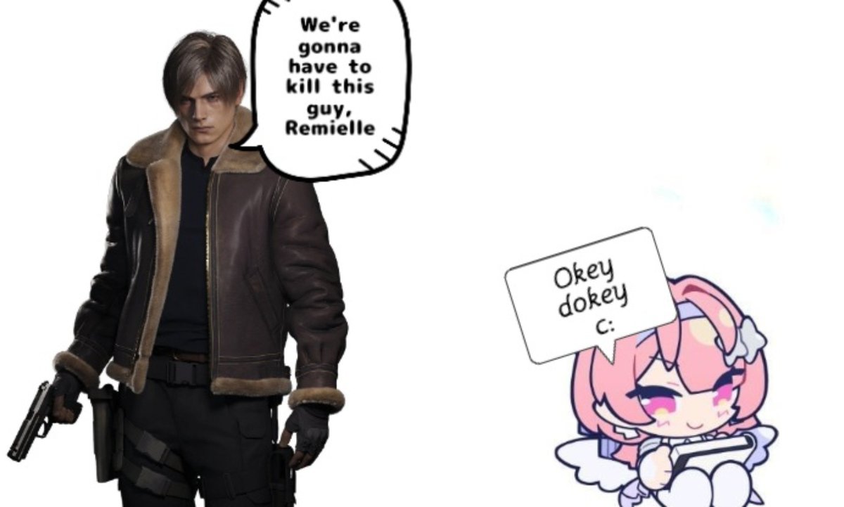 RemielleFeather's tweet photo. Remielle and Leon has been a silly idea in my brain for a while.. https://t.co/iMGSjv2GGa