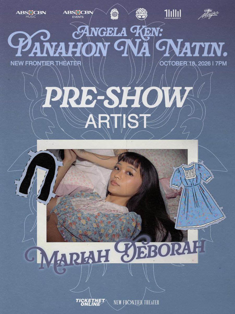 anqelaken's tweet photo. ABANTE BABAE!!! 💙🌷

Angela Ken: Panahon Na Natin. Pre-show concert artists are here!!! 

Angia ♡ A!ka ♡ Mariah Deborah 

few Orchestra and VIP tickets left at https://t.co/5OfGKVHklM and all TicketNet Outlets, panahon na to get yours! 😙

#PanahonNaNatin #AngelaKen https://t.co/8u3soBuX0L