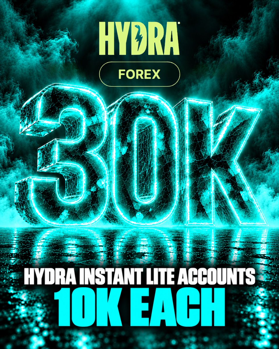 funded_trading's tweet photo. To celebrate the listing, we're giving away:
3 Hydra Funding Instant Lite accounts. 
10K each, 30K total.

How to enter:
Create your free FundedTrading account → https://t.co/fCzTiRF7A6
Sign up with Hydra Funding
Follow @hydrafunding  on Instagram
Repost this and tag 3 traders
_
Can't wait for the draw? Code FT gets you 30% off any Hydra account, forex, crypto or futures → https://t.co/LQY6Gh6C7m
