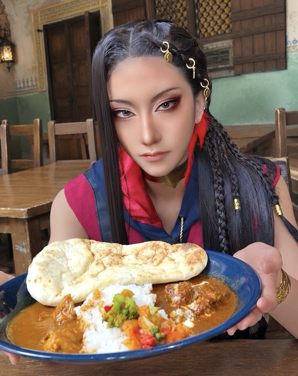 temucomm's tweet photo. ジャミルでインパしてきた～🐍！！
カレー美味しかった🍛💫

#Dハロ仮装2026 
 #Dハロツイステ https://t.co/FPquVrsaWH