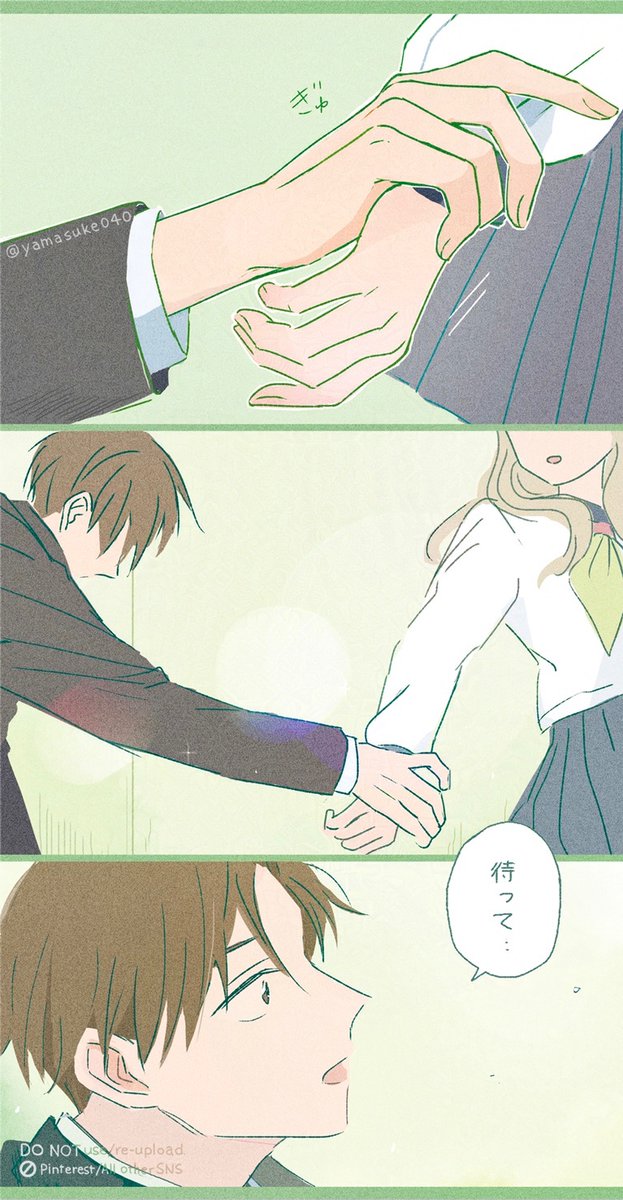 1yamasuke060's tweet photo. 言葉より先に無意識に引き止めてしまう男子、尊い🥹✨ https://t.co/Te9slSiH3P