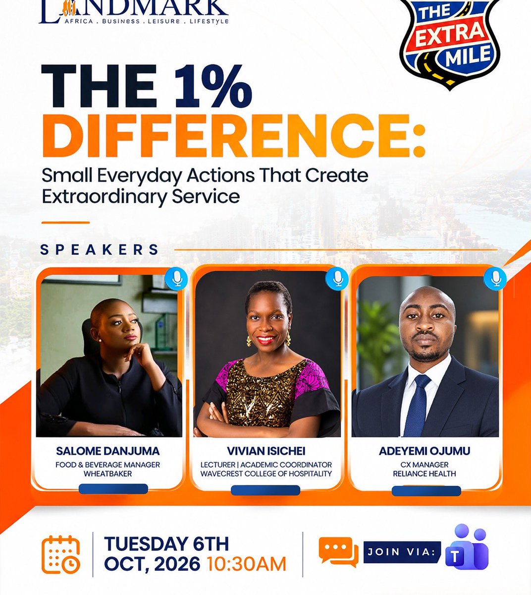 landmarkafrica's tweet photo. Small actions. Lasting impressions. The extra mile. 💙 This Customer Service Week, we’re celebrating the people, kindness and team spirit that make every Landmark experience special.

Join us from 5–9 October for a week of appreciation and connection. 

#CustomerServiceWeek2026 https://t.co/CVtOMG6YO3