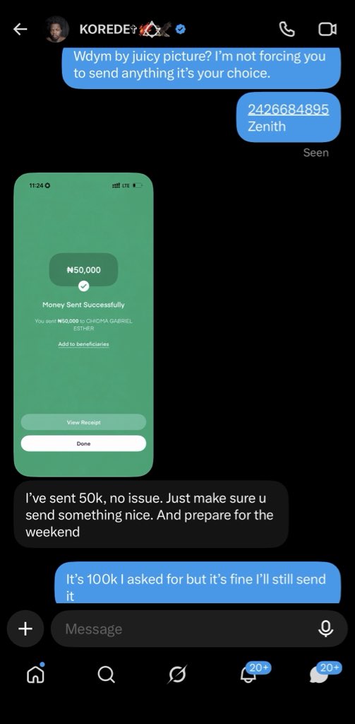 Favourite_Gab's tweet photo. I’ve been meaning to ignore you for days now, but you keep embarrassing yourself in my comments. You know you’re the biggest loser and simp in existence, yet you still won’t rest. Who even sends a woman money just for her pictures? Like, what kind of loser behaviour is that? https://t.co/23r0jY2hw8