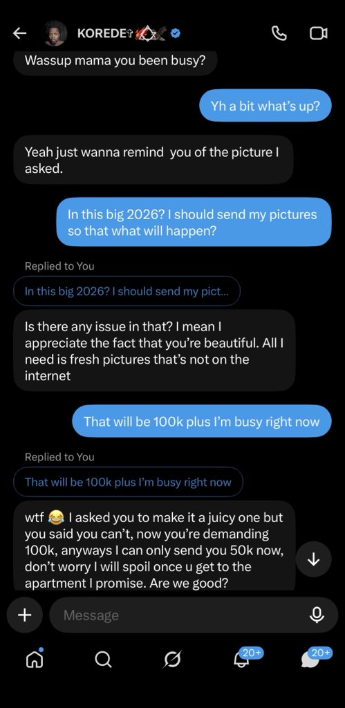 Favourite_Gab's tweet photo. I’ve been meaning to ignore you for days now, but you keep embarrassing yourself in my comments. You know you’re the biggest loser and simp in existence, yet you still won’t rest. Who even sends a woman money just for her pictures? Like, what kind of loser behaviour is that? https://t.co/23r0jY2hw8