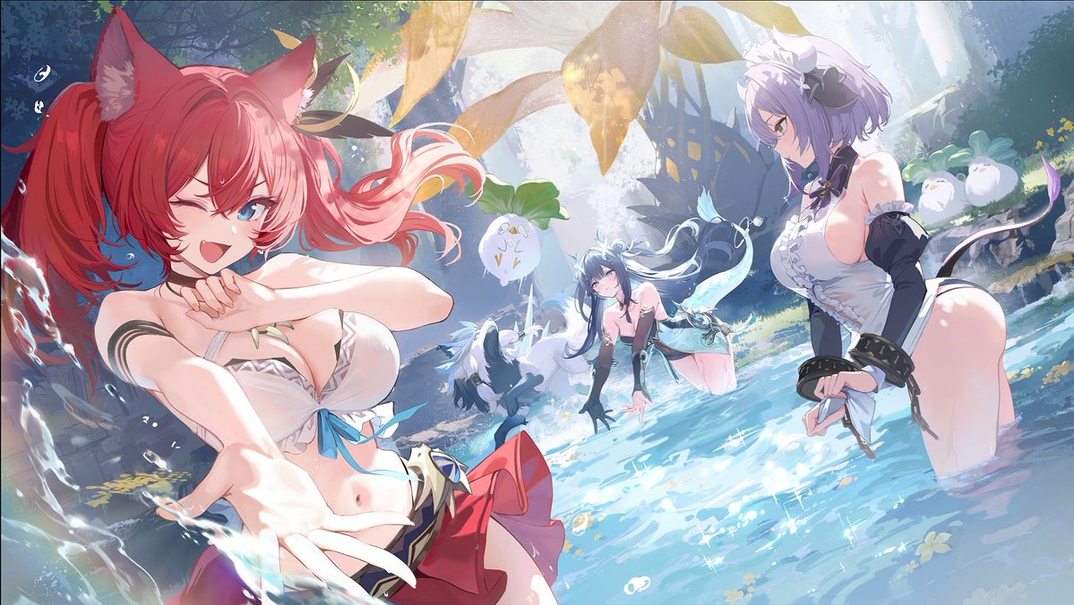 buruburubon_24's tweet photo. 夏を感じられるアズプロのイラストがどちらも可愛いので見てみてください🏖☀️

#アズプロ
#アズールプロミリア https://t.co/31ehbTmbjD