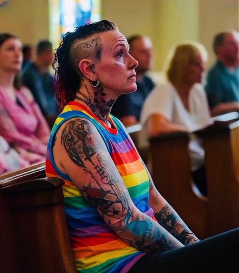 _brownie0_'s tweet photo. Can a woman like this enter the church? https://t.co/juwUrkz9WZ