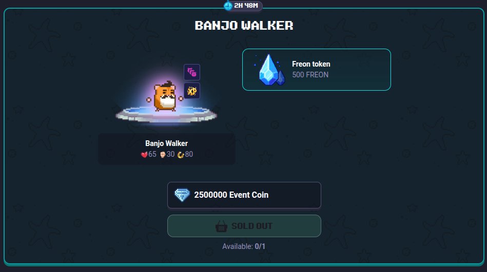 PieroMinarGanar's tweet photo. ¿SABÍAS QUE HABÍA UN HÁMSTER EN ESTA QUEMA DE ROLLERCOIN? 🐹🔥👀

En la tienda (Ofertas personales) se podía conseguir a Banjo Walker por 2.500.000 puntos de quema (¡básicamente gratis quemando basura y mineros que no usabas!) + 500 Freón token de regalo 🎁

• Stats brutales para expediciones: 65 ❤️️ / 30 👊 / 80 🍀

• Hámster clave para optimizar salas y rotaciones sin gastar cripto ni RLT directo.

⏳ ¡QUEDAN MENOS DE 3 HORAS! Corre a quemar y canjearlo antes de que cierre la tienda del evento.

🚨 ¿Te enteraste tarde?

Si quieres enterarte de estas oportunidades al instante, tienes que estar en nuestro Discord: la comunidad más grande, activa y tryhard de RollerCoin en español. Ahí lo avisamos siempre minuto a minuto para que nadie se quede fuera.

Únete aquí: https://t.co/Dy6evG8CIZ

¿Llegaste a canjear tu Banjo Walker antes de que se agotara el tiempo? Te leo 👇