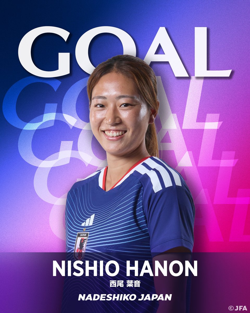 jfa_nadeshiko's tweet photo. 🔹️𝗚𝗢𝗔𝗟🔹️

後半41分
21 西尾葉音

🏆第20回アジア競技大会（2026／愛知・名古屋）
⚔️決勝
🇯🇵#なでしこジャパン 2-2 朝鮮民主主義人民共和国女子代表🇰🇵

📱U-NEXTにて生配信
📺TBS系列にてハイライト放送

#サッカー日本代表 https://t.co/LrOS3digkS