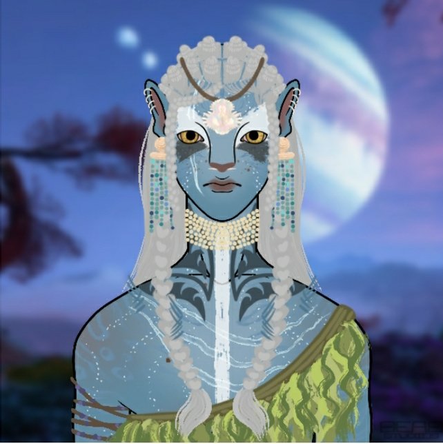 MAmir17800's tweet photo. I find app where you can make your own na'vi oc. that was my first try, I think it looks bad bc I was testing on how it will look😭 https://t.co/RZvZHgriRV