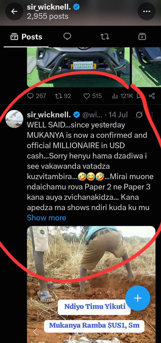 PikiraiCosta's tweet photo. @NNyashaYessur As posted by Wicknell on the 14th of july https://t.co/Rg8Wok5unu