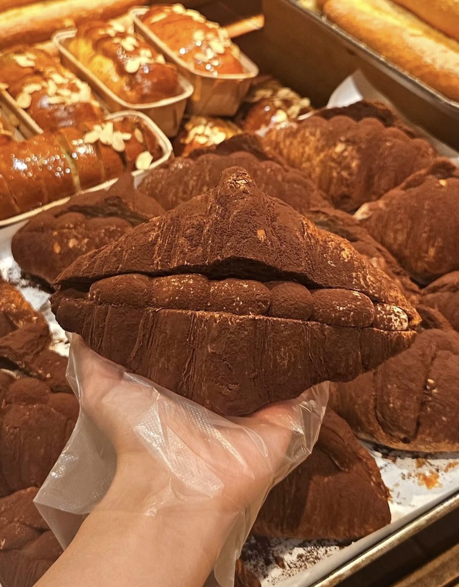 gihaha78900's tweet photo. 성심당 티라미수 크로와상 재출시

기다렸던 분들 많을 것 같은 티라미수 크로와상이 성심당 DCC점에 다시 돌아왔습니다.

겉은 바삭하게 부서지는 크로와상에 코코아 파우더가 듬뿍! 안을 가르면 부드럽고 진한 마스카포네 크림이 꽉 차 있는 비주얼!

한입 베어 물면 크로와상의 고소함에 달콤하고 진한 티라미수 크림이 더해지는 조합. 

크림 양도 상당해서 크림 좋아하는 분들이라면 특히 만족할 듯합니다. 커피랑 같이 먹기 딱 좋은 디저트입니다.

판매 : 성심당 DCC점
가격 : 4,800원

나 크루아상 진짜 좋아하는데 너무 먹고 싶다.