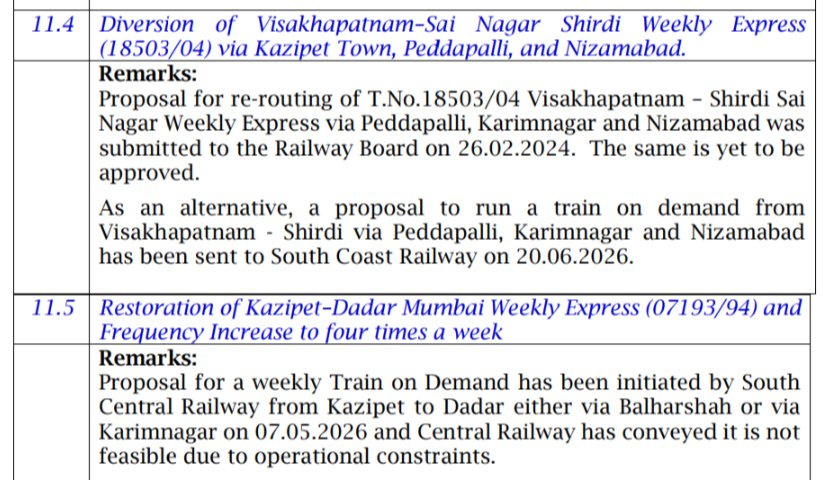 PhaniPeddapalli's tweet photo. @VizagRailways @VisakhapatnamJn @VSKPJn @KumarMounish https://t.co/9jnwpFnGUS