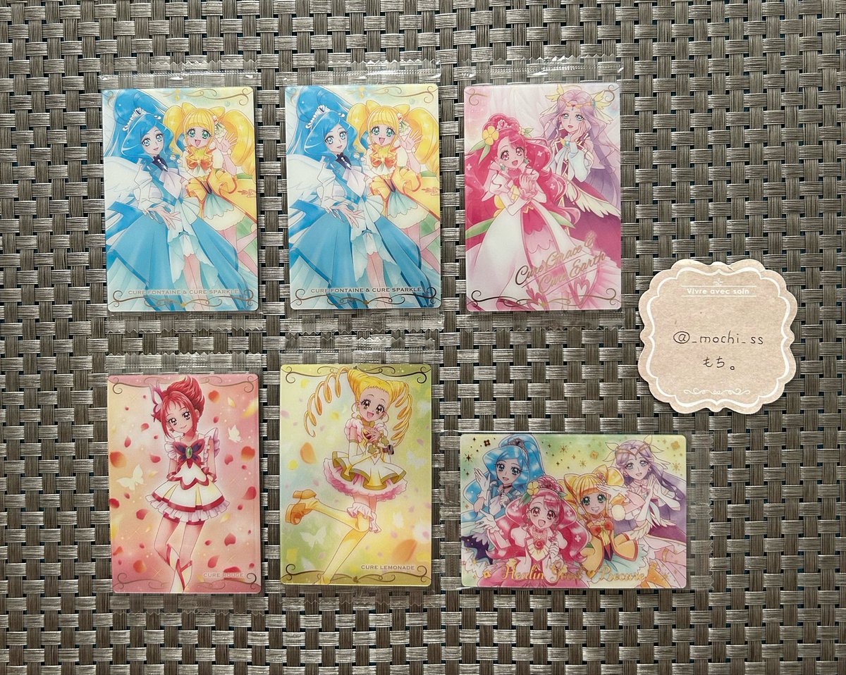 _mochi_ss's tweet photo. 【譲渡/交換】
プリキュア ウエハース 13 プリキュアウエハース カードウエハース

譲▼
画像①

求▼
1枚100円+送料
交換の際は、名探偵プリキュア(たんプリ)

都内手渡し・郵送どちらも可能です。

1点からでもご相談下さいませ。宜しくお願い致します。 https://t.co/gdhNRUHEDP