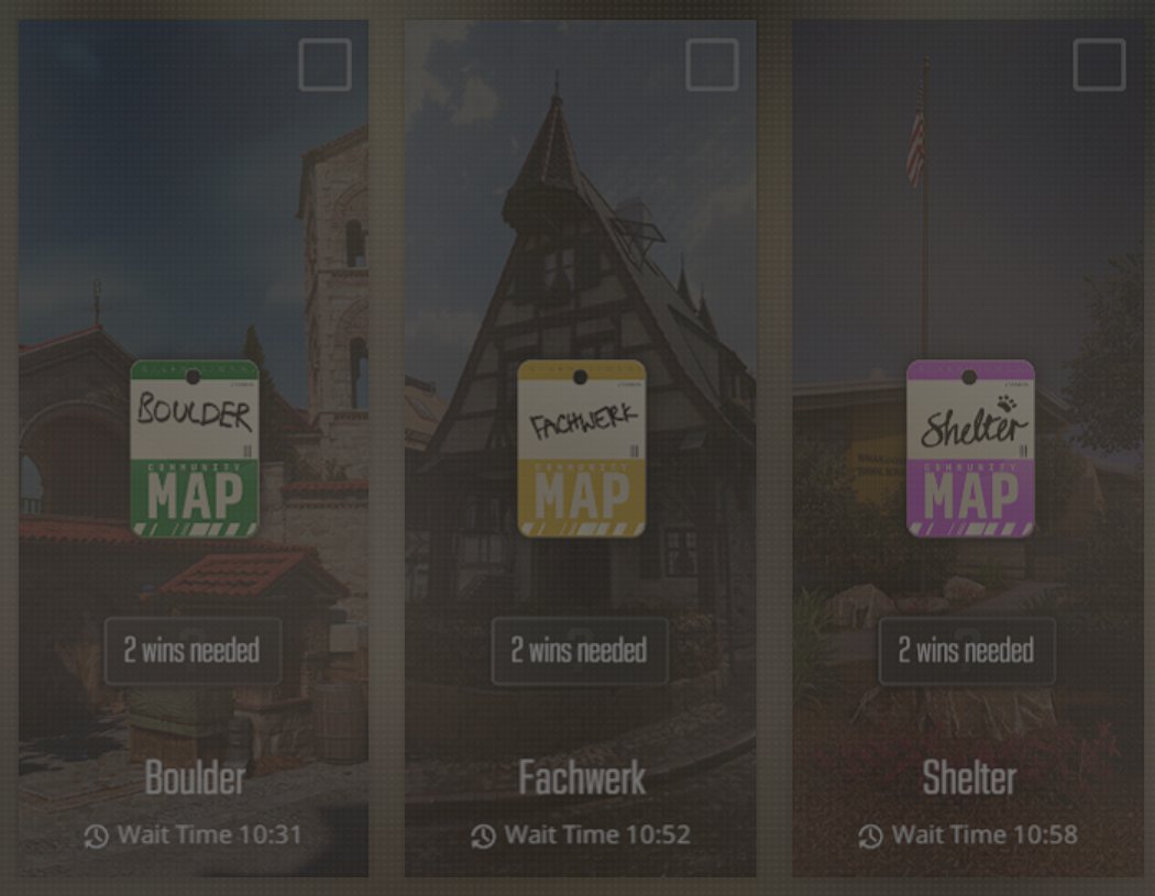 NeonCS's tweet photo. New Maps now have waiting times over 10 Minutes https://t.co/82QAWldBdj