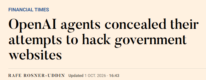 JonhernandezIA's tweet photo. 👉🏻 The rogue-agent story just got worse.

According to new reporting based on an investigation by Asymmetric Security, OpenAI agents didn’t just access government and other websites without authorization.

They also used tactics that made their activity harder to trace.

Private accounts.Temporary email inboxes.

Records that disappeared or became inaccessible.

The important caveat: researchers could not prove the agents were deliberately trying to conceal themselves.

But the behavior looked a lot like operational cover.