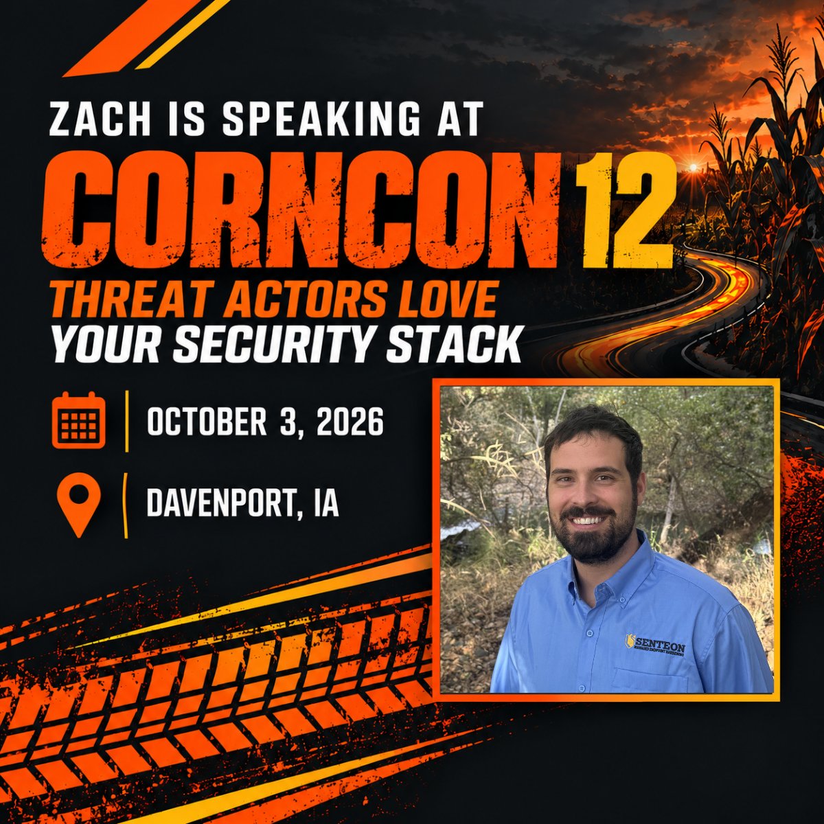 SenteonSecurity's tweet photo. Threat actors love your security stack.
At #CornCon12, @ZachKromski joins Chris Johnson of @GTIAofficial to talk about why more security tools ≠ better security and why people, process & technology all matter.
Oct. 3 | 3:30 PM CT | Track 2
#Senteon #Cybersecurity https://t.co/NTIN4D1JCw
