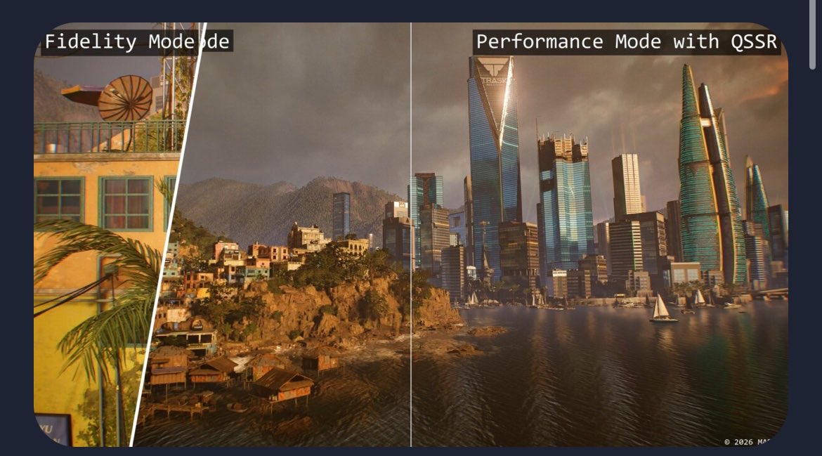 MRrcze's tweet photo. Le QSSR arrive sur PS5 Une mise à jour graphique qui améliore netteté, détails et qualité d’image, pour un rendu plus propre et une immersion encore plus poussée. https://t.co/KgrO8WUgbl
