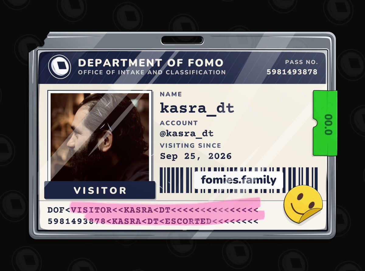 kasra_dt's tweet photo. visiting the department of fomo. no case yet. must be escorted at all times. @FomiesNFT #Fomies
All I wanted was a pickle ! https://t.co/z0lXJQaS4q