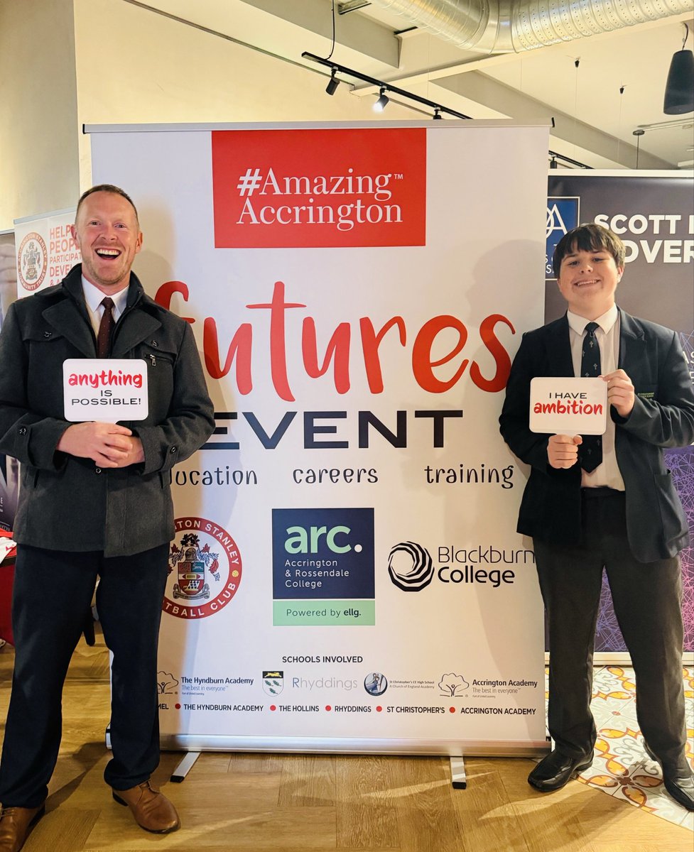AmazingAccy's tweet photo. It’s picture time! 📸
A great moment to capture some of the faces attending today’s #FuturesEvent! 🙌
#AmazingAccrington @StChrisCEHigh https://t.co/UdNibPwFRK