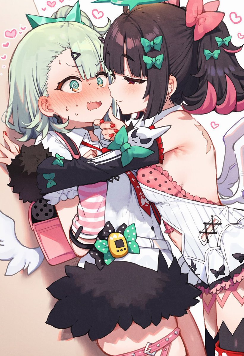 Unajyudayo's tweet photo. 羽ちゃんに迫られる千夏ちゃん https://t.co/sSSp0Levrv