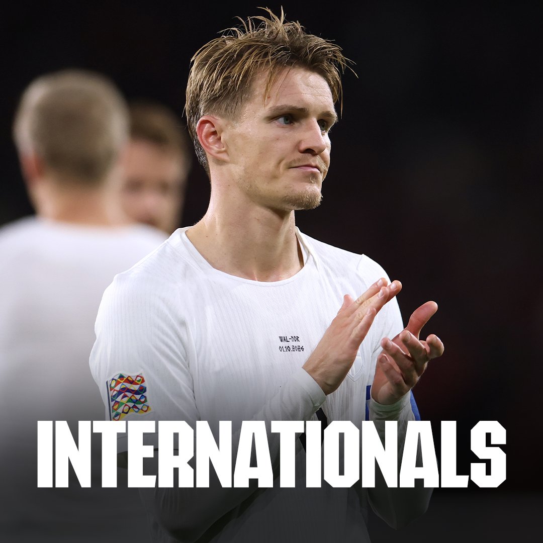 Arsenal's tweet photo. 🅰️ Odegaard assists in successive games
🎯 Scanlon scores for Gibraltar
💪 Timber and Tzolis face off

See how our Gunners are performing on international duty 👇