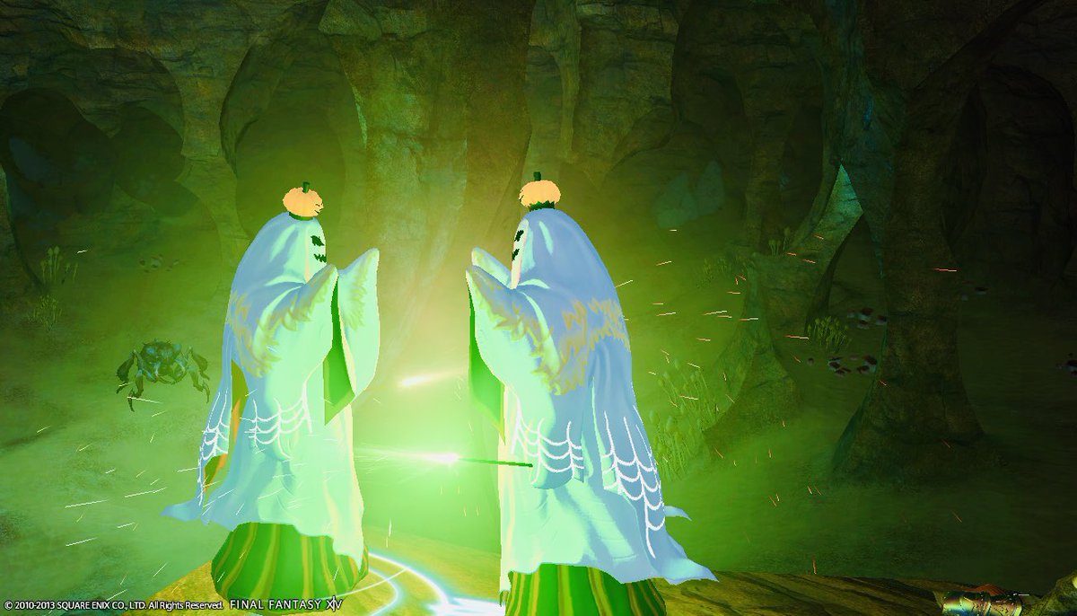 LavenderHerb101's tweet photo. Celebrating All Saints' Wake aka 守護天節 (Shugo Tensetsu) in our Continental Circus ghost sheets! I'm in the howling spirit playing mischievous pranks at nightfall, and they are in the wailing spirit looking deeply sympathetic. 🎃💅💜
#FFXIV #WhiteMage #AllSaintsWake #MMO https://t.co/iHv7Sbd2cs