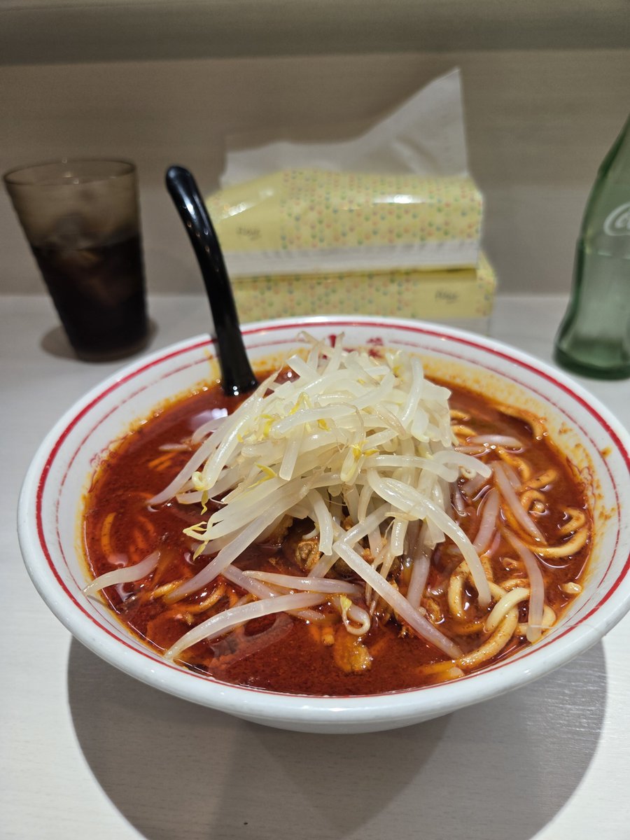 cUrSe_MightyMar's tweet photo. Mouko Tanmen Nakamoto Tachikawa. 

I challenged Level 9 and got through the whole bowl and broth, but it wasn't easy. https://t.co/NkWGcbDzMp