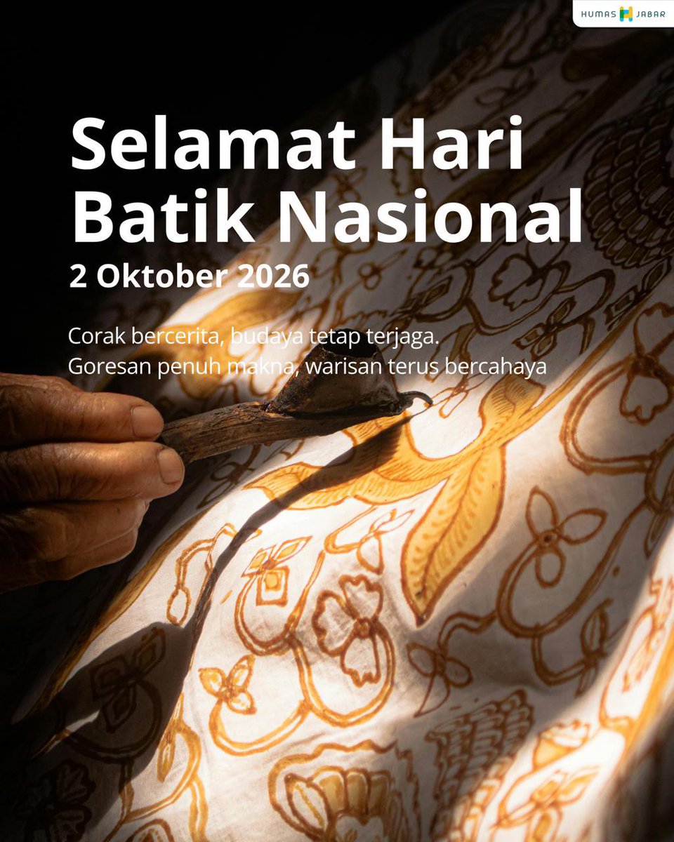 humasjabar's tweet photo. Batik Jabar ~

Dibalik setiap motif batik Jabar bukan sekedar perpaduan warna dan bentuk yang indah tapi tersimpan cerita, nilai dan filosofi yang lahir dari alam serta kehidupan masyarakat Sunda 😍

Btw, sekarang diperingati Hari Batik Nasional, lhoo 🤩 https://t.co/g5k9jxPbc8