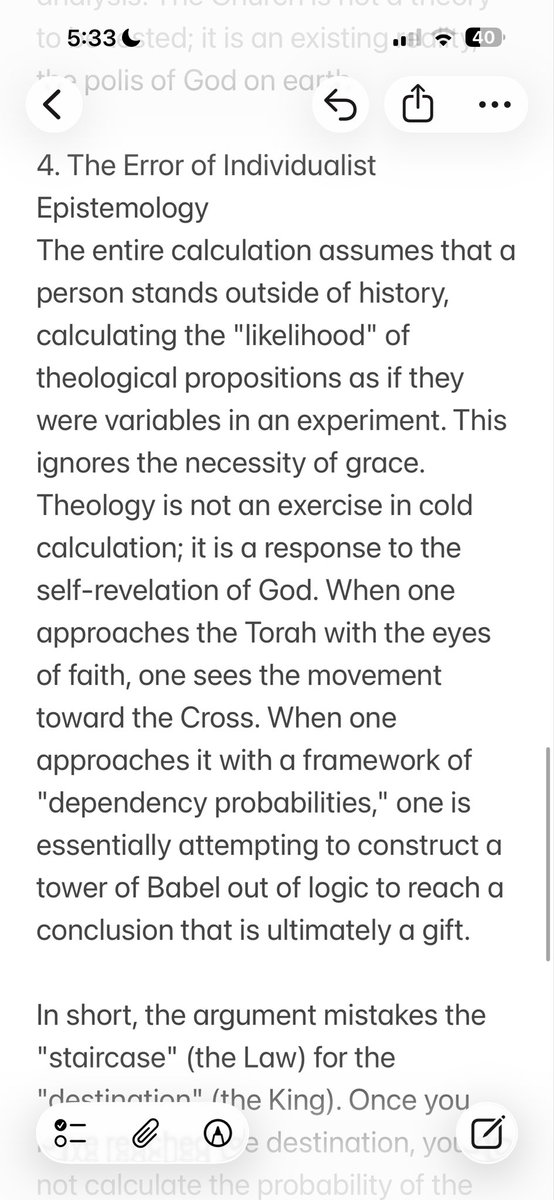 GoinsReport's tweet photo. @AlexLevin100 Part 2 of 2 ⬇️⬇️⬇️Bayesian approach fails. The use of Bayesianism as a standard for "truth" assumes that the only valid way to know something is through empirical probability. This is a form of scientism. It dismisses historical &amp; aesthetic truth claims that cannot be quantified. https://t.co/pdtRBvnKap