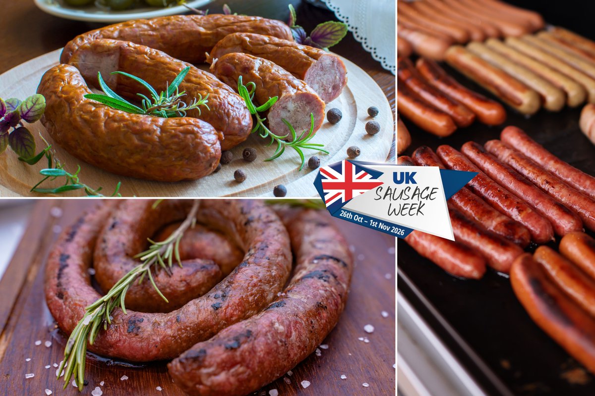 UKSausageWeek's tweet photo. What will you be up to during UK Sausage Week?

Let us know how you plan on celebrating the iconic British banger by contacting editorial@meatmanagement.com with your plans. 

🌭 For more information about UK Sausage Week, visit: https://t.co/ZTINYce5o7 https://t.co/ivr8fIU1LO