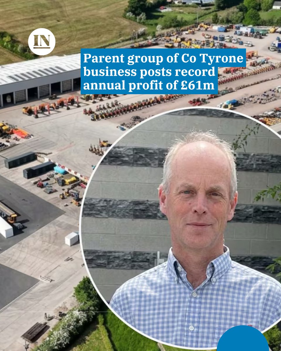 irish_news's tweet photo. The parent group of a Co Tyrone global machinery sales business has reported an 84% increase in profit after more than doubling its worldwide auction events last year.

Read more: https://t.co/5pPQB9tNoF https://t.co/71jJgl3yIo