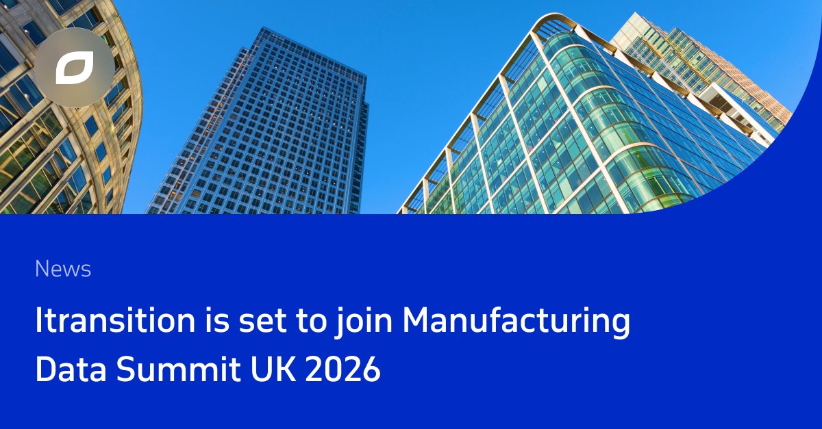 itransition's tweet photo. Itransition is proud to be a Silver Sponsor of Manufacturing Data Summit UK, set to take place at the America Square Conference Centre in London on October 6, 2026. We bring our extensive data and AI expertise to the summit, offering a 5-day Manufacturing AI Discovery Sprint​ to help industrial organizations quickly verify their data readiness for successful AI initiatives.

Learn more: https://t.co/LJZdfQjTPM

#ManufacturingDataSummitUK #manufacturing #AI #data #datascience #itransition