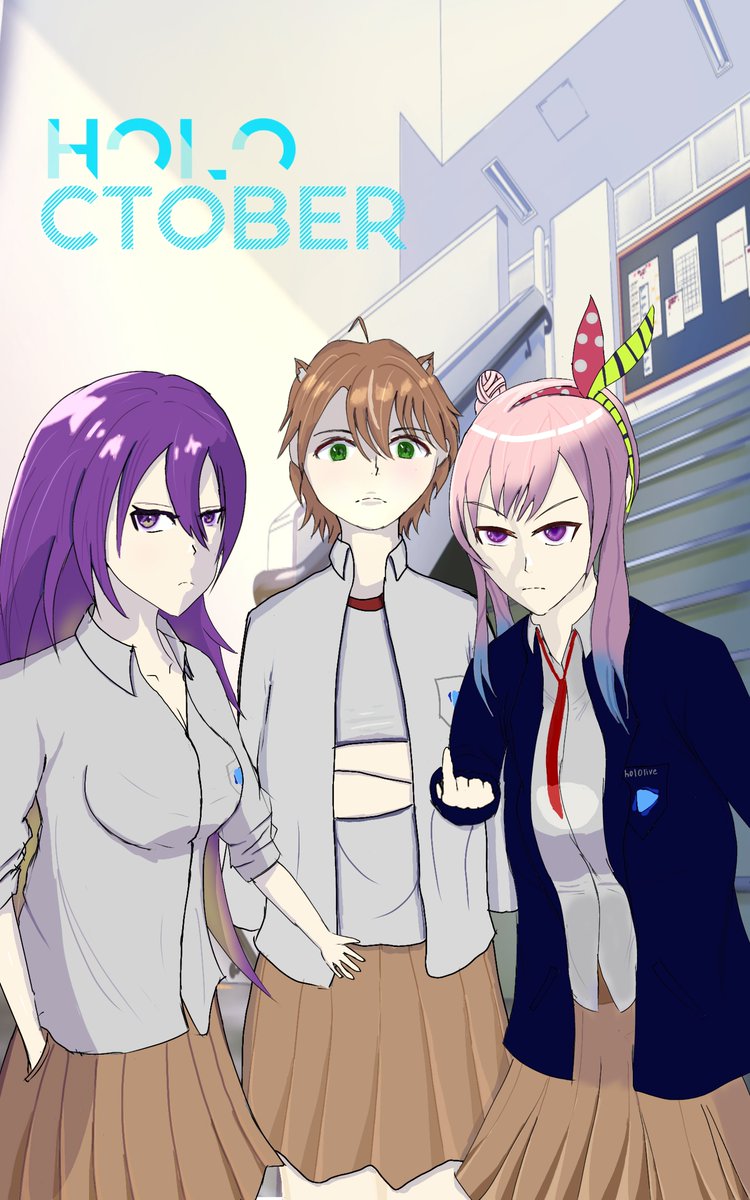Faithra09's tweet photo. Day 2 yay.

Yup this is the curse of rushing art haha
#holoctober #HoshinovArt #iRISUtration #ioarts https://t.co/NU9aimO78M