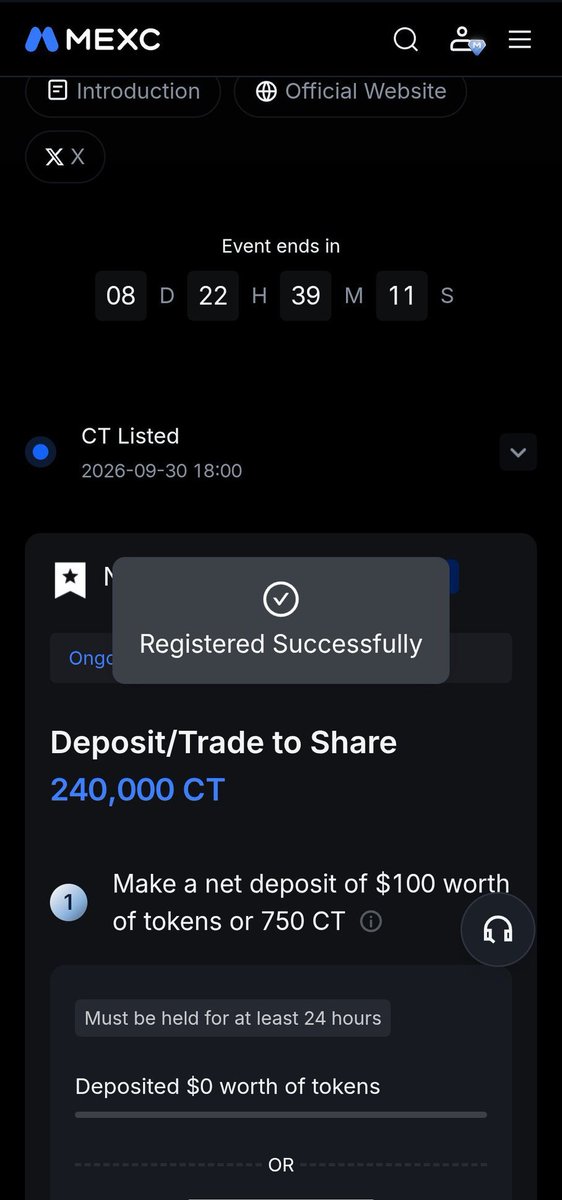 Crypt0Wind's tweet photo. @Alpha_MEXC CT Airdrop Event💙
UID: 92589236 https://t.co/g9zxKqGJHO