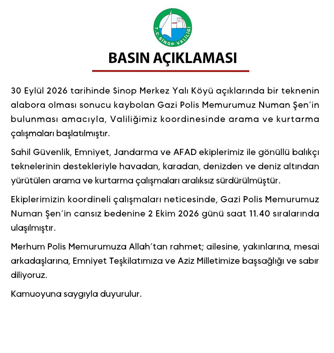 TCSinopValiligi's tweet photo. Basın Açıklaması ⤵️ https://t.co/EEuZr7nkim