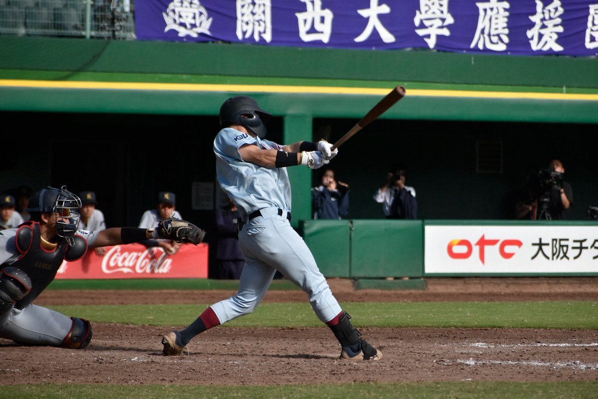 kdubaseball_oa's tweet photo. 【令和8年 秋季リーグ戦🍂】
10/2(金) 第5節 1回戦 vs関西大学
📍ほっともっとフィールド神戸
《試合終了》
関大 7-4 近大
関|011 001 202=7
近|100 101 100=4
#近畿大学硬式野球部 #近大野球部 #近畿大学 #近大 #大学野球 #kdu #kdubaseball https://t.co/fbeN1bdoNf
