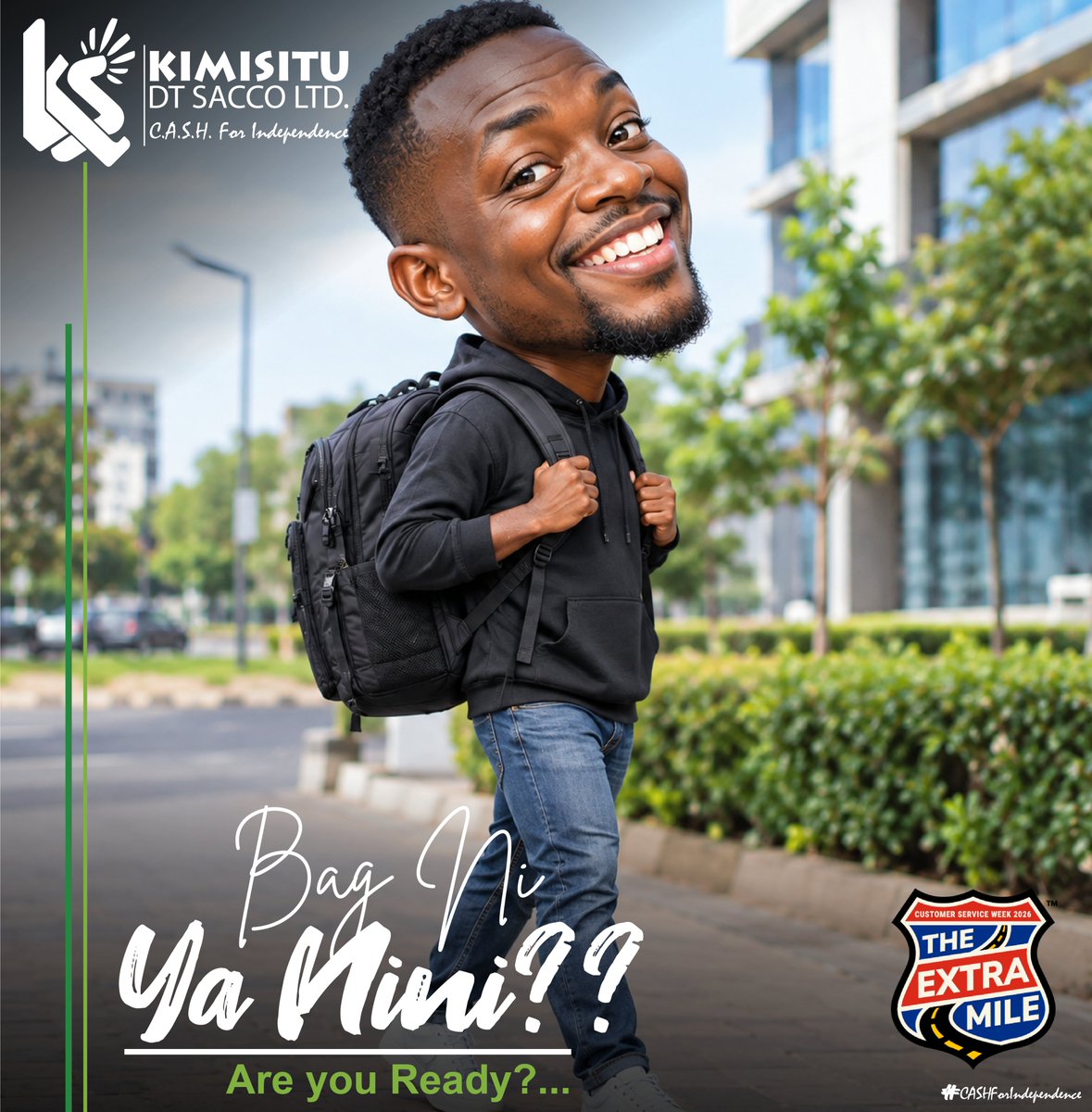 KIMISITUSACCO's tweet photo. Are you Ready?...
#TheExtraMile #CustomerServiceWeek2026 #KimisituAt41 #CASHForIndependence https://t.co/11BOiRyv4H