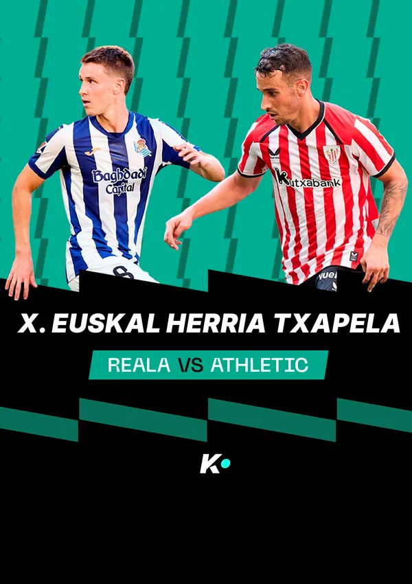 euskaltelebista's tweet photo. ⚽️🏆 #EuskalHerriaTxapela-ren #finala, gaur, #ETB1-en eta #ETBON plataforman!
@RealSociedadEUS - @athletic_eus, 18:55etik aurrera ikusgai!
🧐😜 https://t.co/gtGKYUnLsS
@eitbkirolak @orainberriak @EITBofiziala #EITB #garena ❤️🤍💚 https://t.co/Ed9SUQmcVv