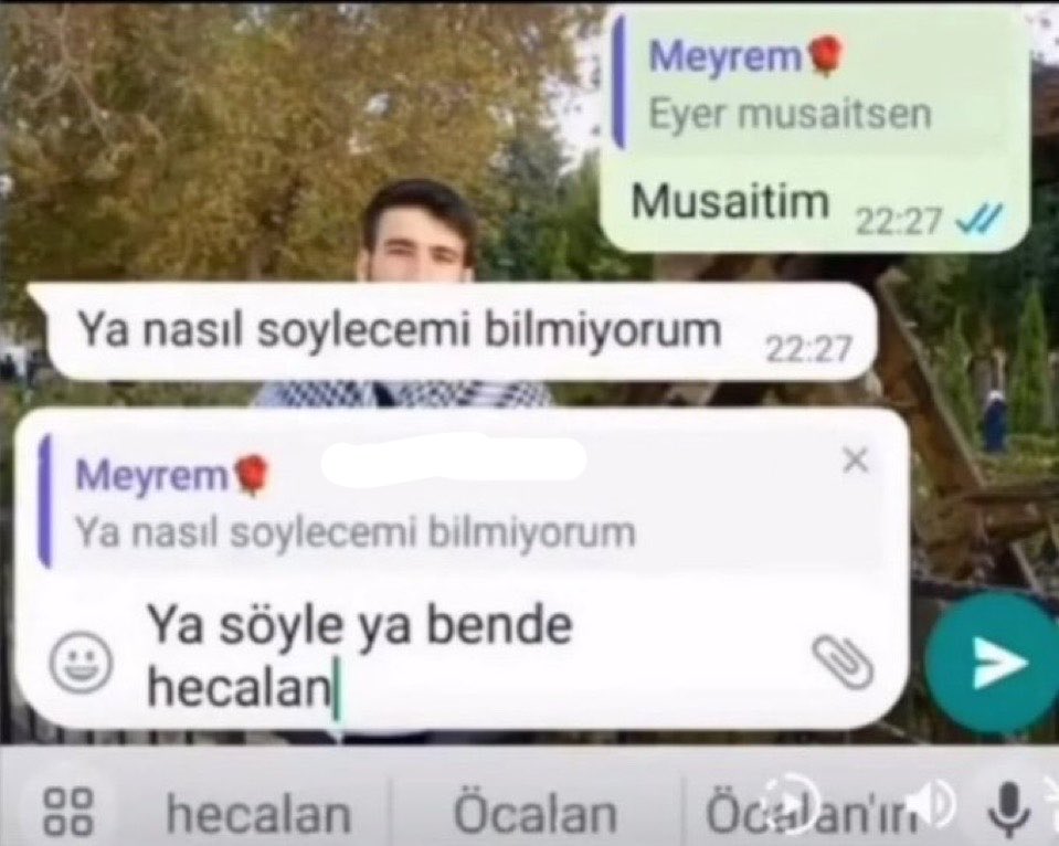 koyambee's tweet photo. “ya bi sey sorcam” mesajı https://t.co/dRxpoG4iYo
