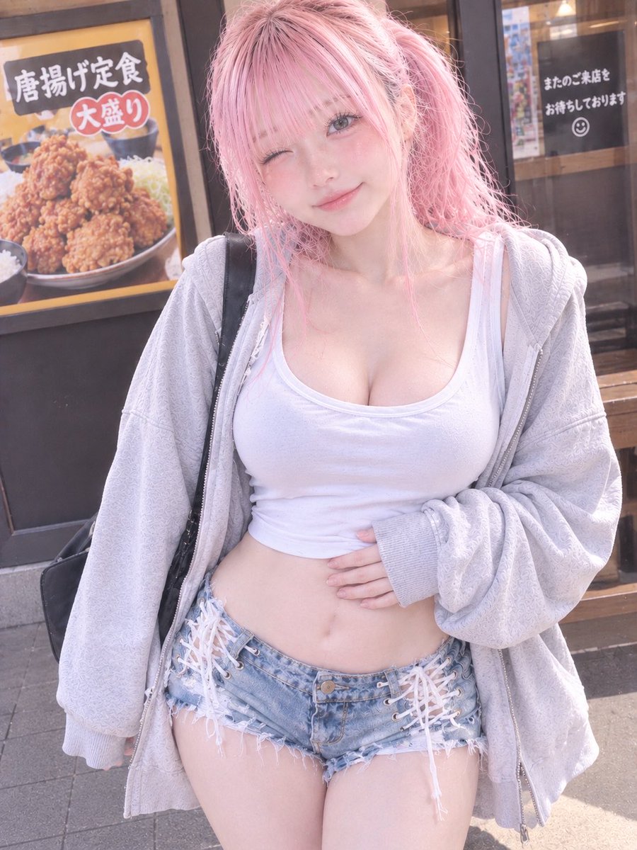 AInootonatlri's tweet photo. 🍗 今日の投稿文
大盛り唐揚げ定食🍗✨
ぜーんぶ美味しくいただきました😋

お腹いっぱい！！
めちゃくちゃ美味しかった〜💕
大満足です🥰

……見て、ちょっとお腹出てる？😂
いっぱい食べた証ってことで🤭🍚

 #大満足 #ランチ  #今日のごはん #ご飯記録 #AI女子 #AI美女 #AI画像 https://t.co/cQLYgPfjce