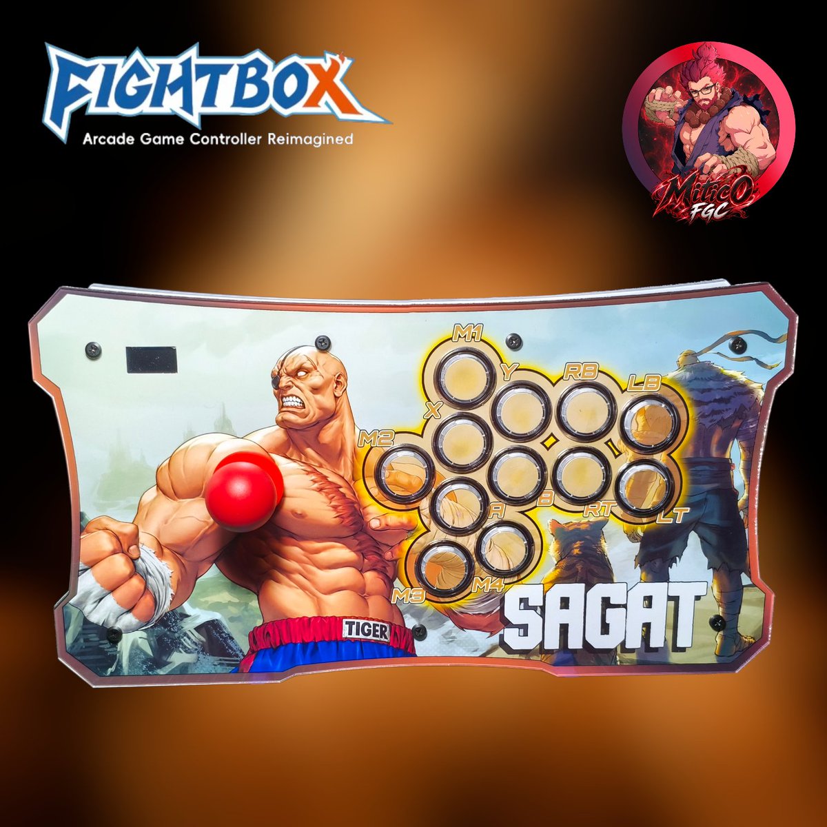 MiticoFGC's tweet photo. The past few weeks I've working with @FightBoxArcade_ to have this dream come true. The A series case turned into a Stick and I think it's wonderful. If you want one use my 10% discount "Mitic0FGC", you can use it in their web store. #fightstick #fightstickfriday https://t.co/6Tw8E7ECos