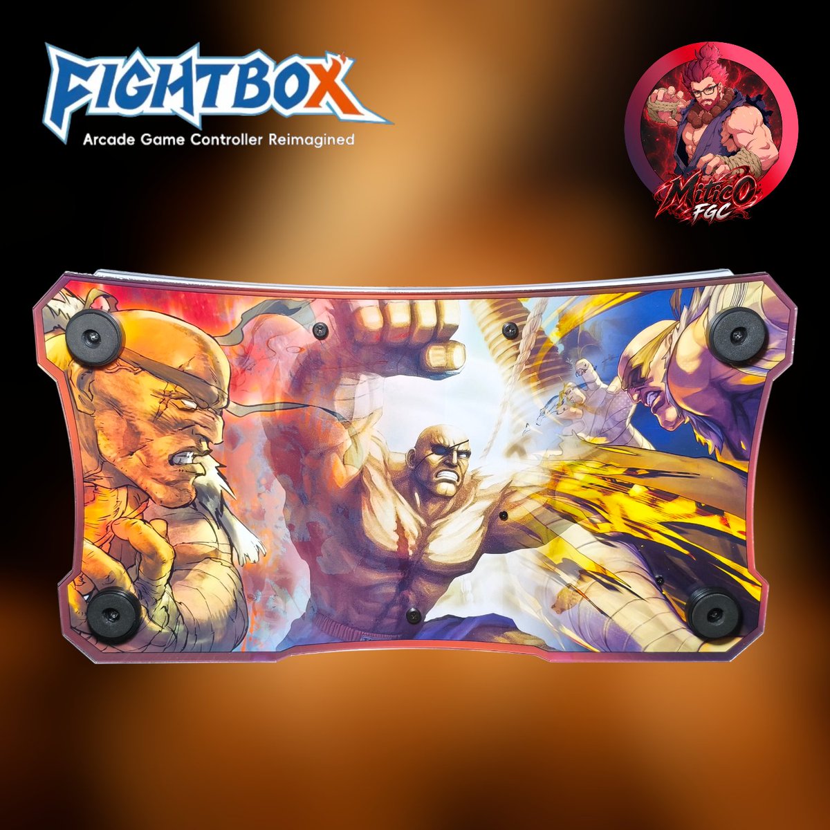 MiticoFGC's tweet photo. The past few weeks I've working with @FightBoxArcade_ to have this dream come true. The A series case turned into a Stick and I think it's wonderful. If you want one use my 10% discount "Mitic0FGC", you can use it in their web store. #fightstick #fightstickfriday https://t.co/6Tw8E7ECos