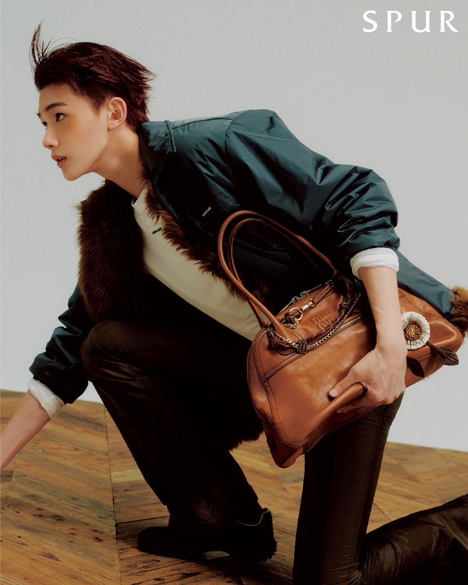 miumiu_japan's tweet photo. JO（&amp;TEAM）と池端杏慈が、#ミュウミュウ 2026年秋冬コレクションで SPUR 11月号に登場。

Photography: Hiroki Watanabe 〈TRON〉
Stylist: Yuuka Maruyama 〈makiura office〉（JO）, Momoko Sasaki （Anji Ikehata）　

#MiuMiuEditorials #MiuMiuFW26 @SPUR_magazine https://t.co/mmyQOFSiTb